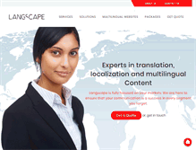 Tablet Screenshot of langscape.com